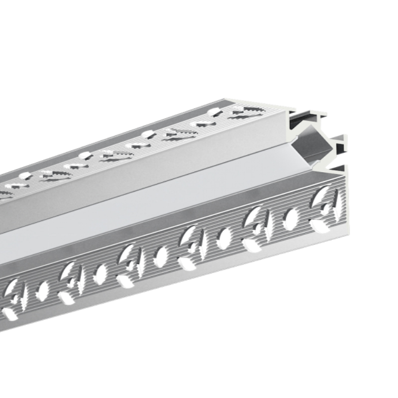 Inside Corner Tile Trim LED Aluminum Profile For 10mm Strip Light